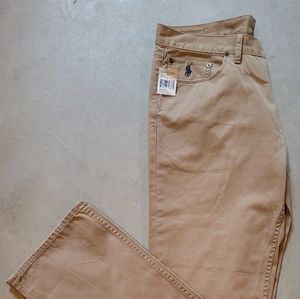New With Tags Mens Polo Ralph Lauren Khaki Pants/Jeans 34x34